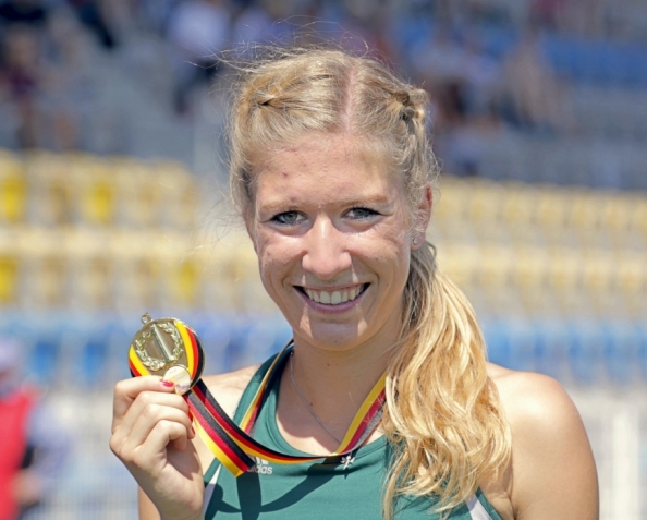 Gold in Jena - Sarah Schmidt (LAZ Mönchengladbach)